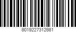 Código de barras (EAN, GTIN, SKU, ISBN): '8019227312881'