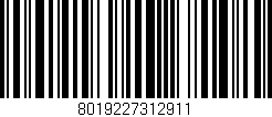 Código de barras (EAN, GTIN, SKU, ISBN): '8019227312911'