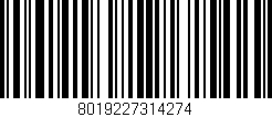 Código de barras (EAN, GTIN, SKU, ISBN): '8019227314274'