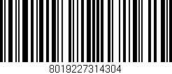 Código de barras (EAN, GTIN, SKU, ISBN): '8019227314304'