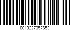 Código de barras (EAN, GTIN, SKU, ISBN): '8019227357653'