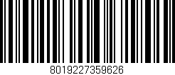 Código de barras (EAN, GTIN, SKU, ISBN): '8019227359626'