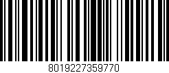 Código de barras (EAN, GTIN, SKU, ISBN): '8019227359770'