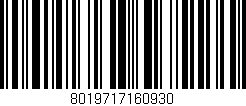 Código de barras (EAN, GTIN, SKU, ISBN): '8019717160930'