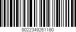 Código de barras (EAN, GTIN, SKU, ISBN): '8022349261180'