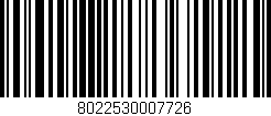 Código de barras (EAN, GTIN, SKU, ISBN): '8022530007726'