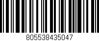 Código de barras (EAN, GTIN, SKU, ISBN): '805538435047'