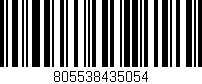Código de barras (EAN, GTIN, SKU, ISBN): '805538435054'