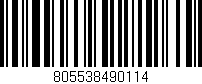 Código de barras (EAN, GTIN, SKU, ISBN): '805538490114'