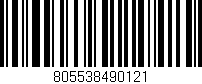 Código de barras (EAN, GTIN, SKU, ISBN): '805538490121'