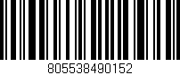 Código de barras (EAN, GTIN, SKU, ISBN): '805538490152'