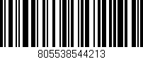Código de barras (EAN, GTIN, SKU, ISBN): '805538544213'