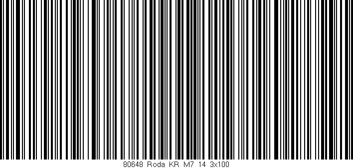 Código de barras (EAN, GTIN, SKU, ISBN): '80648_Roda_KR_M7_14_3x100'