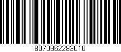Código de barras (EAN, GTIN, SKU, ISBN): '8070962283010'