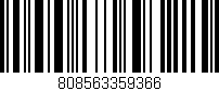 Código de barras (EAN, GTIN, SKU, ISBN): '808563359366'