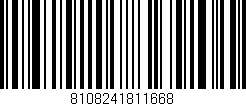 Código de barras (EAN, GTIN, SKU, ISBN): '8108241811668'