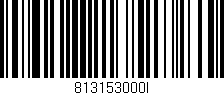 Código de barras (EAN, GTIN, SKU, ISBN): '813153000I'