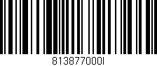 Código de barras (EAN, GTIN, SKU, ISBN): '813877000I'