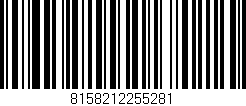 Código de barras (EAN, GTIN, SKU, ISBN): '8158212255281'