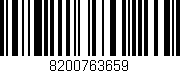 Código de barras (EAN, GTIN, SKU, ISBN): '8200763659'