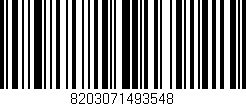 Código de barras (EAN, GTIN, SKU, ISBN): '8203071493548'
