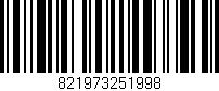Código de barras (EAN, GTIN, SKU, ISBN): '821973251998'