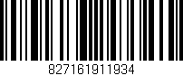 Código de barras (EAN, GTIN, SKU, ISBN): '827161911934'