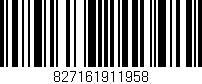 Código de barras (EAN, GTIN, SKU, ISBN): '827161911958'