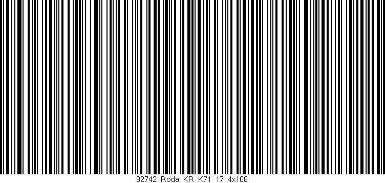 Código de barras (EAN, GTIN, SKU, ISBN): '82742_Roda_KR_K71_17_4x108'