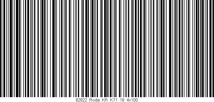 Código de barras (EAN, GTIN, SKU, ISBN): '82822_Roda_KR_K71_18_4x100'
