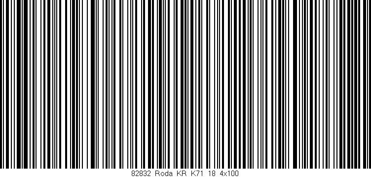 Código de barras (EAN, GTIN, SKU, ISBN): '82832_Roda_KR_K71_18_4x100'