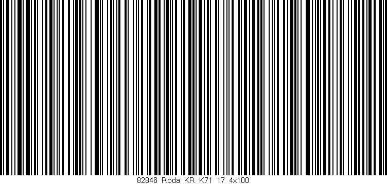 Código de barras (EAN, GTIN, SKU, ISBN): '82846_Roda_KR_K71_17_4x100'