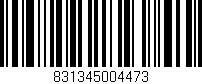 Código de barras (EAN, GTIN, SKU, ISBN): '831345004473'