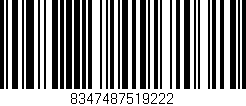 Código de barras (EAN, GTIN, SKU, ISBN): '8347487519222'