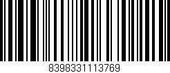 Código de barras (EAN, GTIN, SKU, ISBN): '8398331113769'
