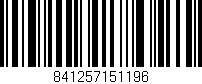 Código de barras (EAN, GTIN, SKU, ISBN): '841257151196'