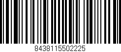 Código de barras (EAN, GTIN, SKU, ISBN): '8438115502225'