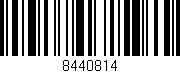 Código de barras (EAN, GTIN, SKU, ISBN): '8440814'