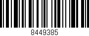 Código de barras (EAN, GTIN, SKU, ISBN): '8449385'