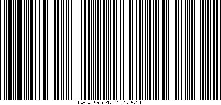Código de barras (EAN, GTIN, SKU, ISBN): '84534_Roda_KR_R33_22_5x120'