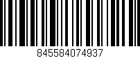 Código de barras (EAN, GTIN, SKU, ISBN): '845584074937'