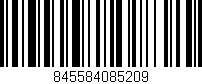 Código de barras (EAN, GTIN, SKU, ISBN): '845584085209'