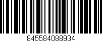 Código de barras (EAN, GTIN, SKU, ISBN): '845584088934'