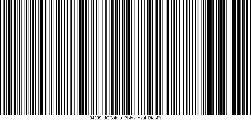 Código de barras (EAN, GTIN, SKU, ISBN): '84839_JGCalota_BMW_Azul_BicoPt'