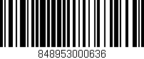 Código de barras (EAN, GTIN, SKU, ISBN): '848953000636'