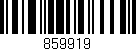 Código de barras (EAN, GTIN, SKU, ISBN): '859919'