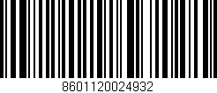 Código de barras (EAN, GTIN, SKU, ISBN): '8601120024932'