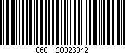 Código de barras (EAN, GTIN, SKU, ISBN): '8601120026042'