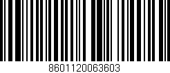 Código de barras (EAN, GTIN, SKU, ISBN): '8601120063603'