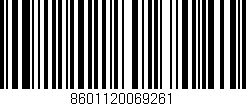 Código de barras (EAN, GTIN, SKU, ISBN): '8601120069261'